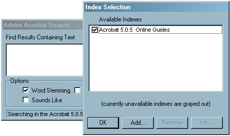 Acrobat Search Index